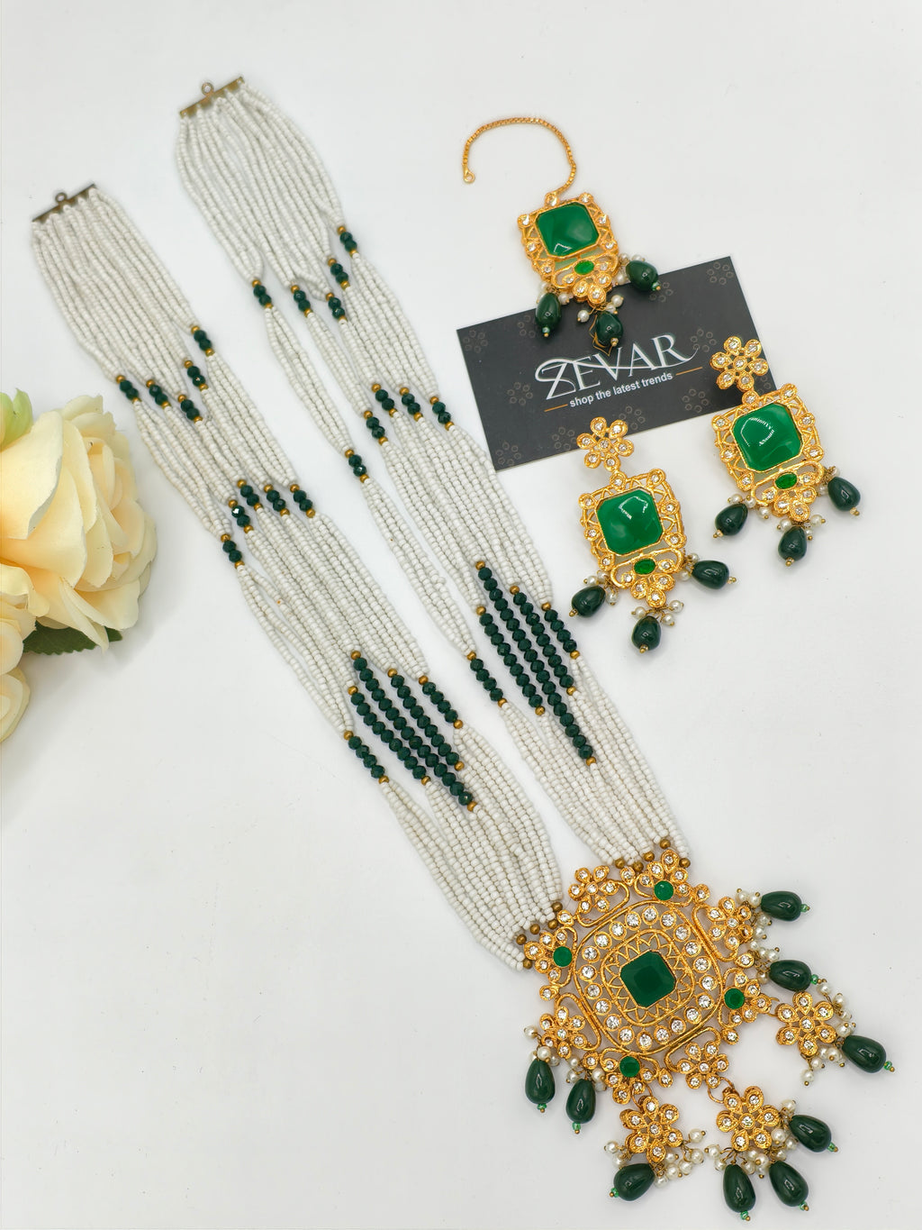 BEAUTIFUL LONG MALA JEWELLERY SET