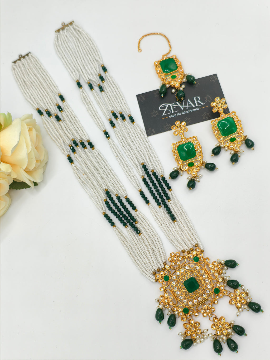 BEAUTIFUL LONG MALA JEWELLERY SET