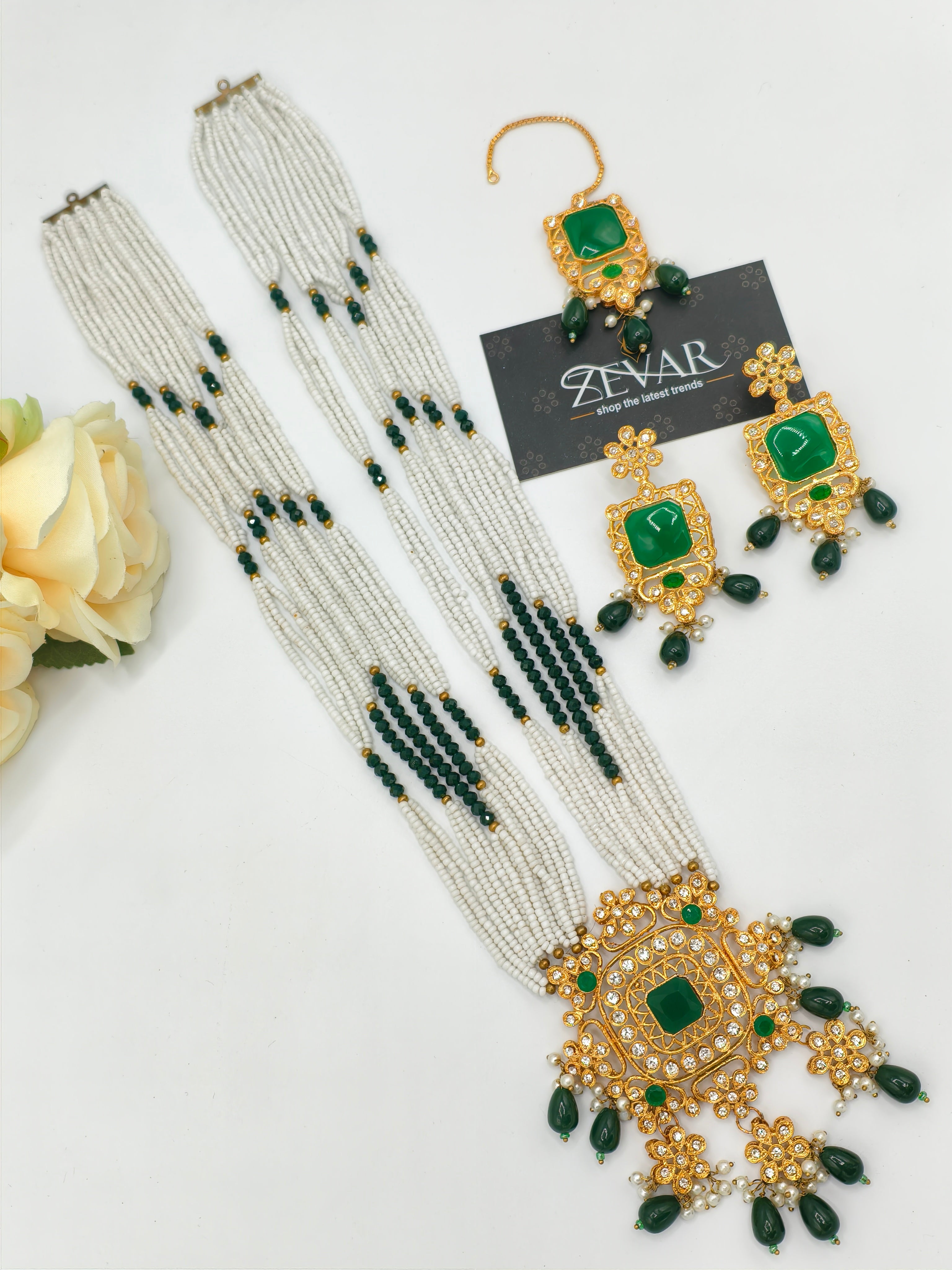 BEAUTIFUL LONG MALA JEWELLERY SET