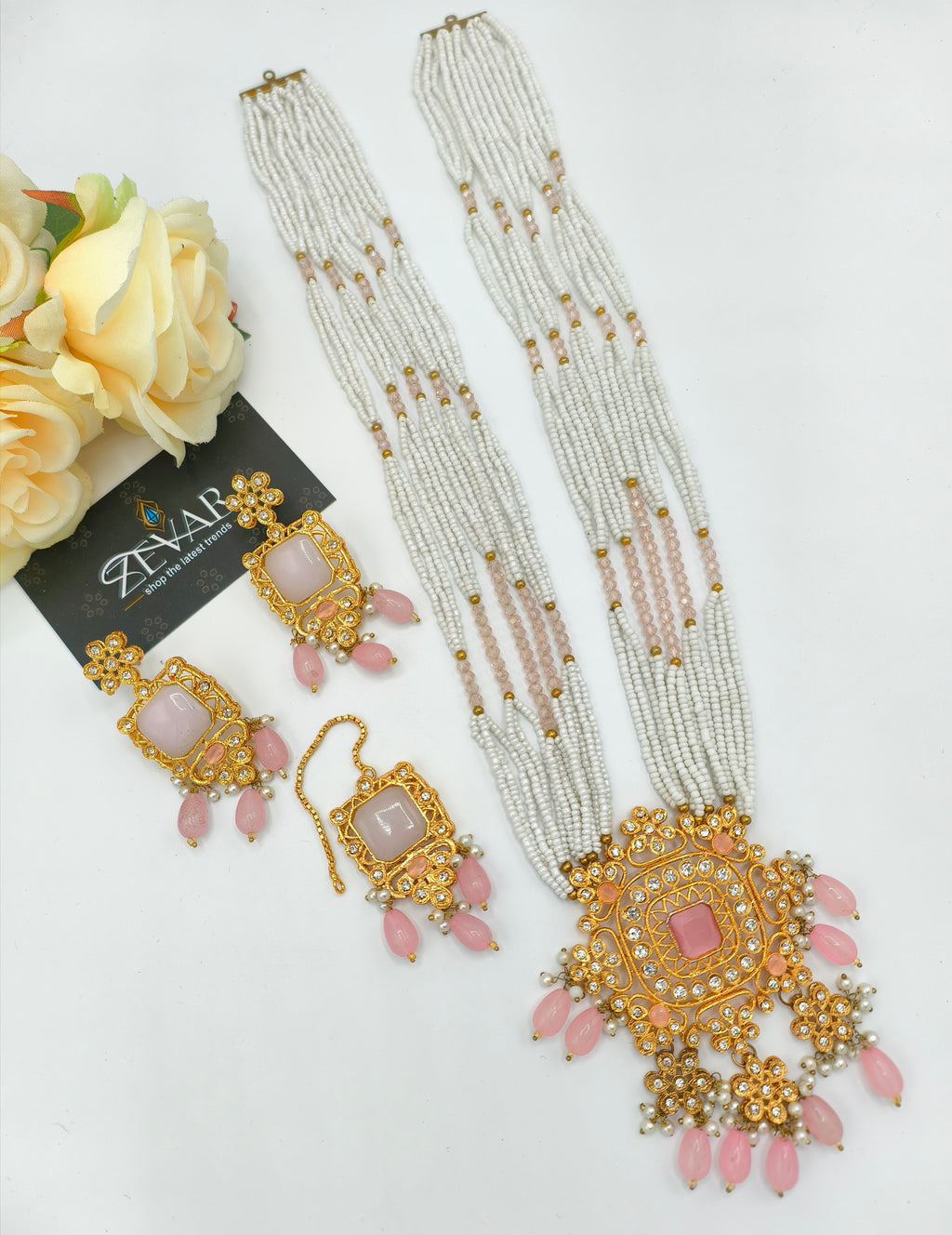 BEAUTIFUL LONG MALA JEWELLERY SET
