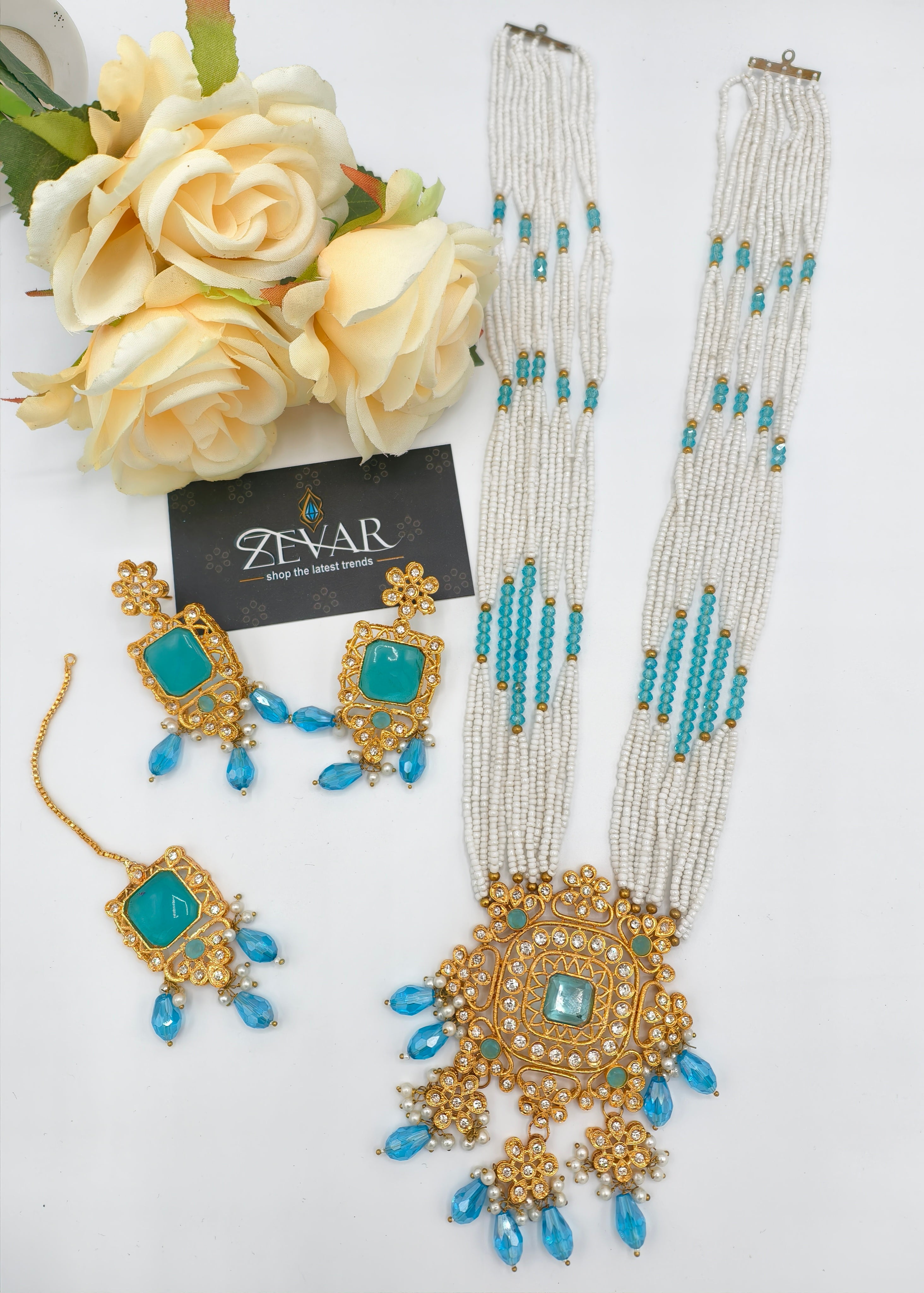BEAUTIFUL LONG MALA JEWELLERY SET