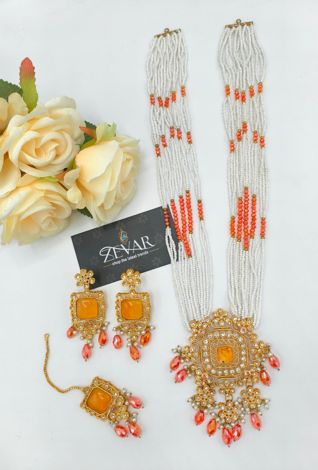 BEAUTIFUL LONG MALA JEWELLERY SET