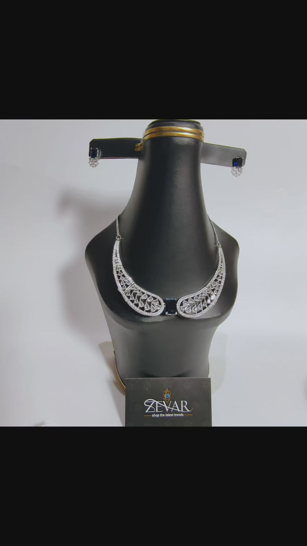 Elegant Butterfly AD Zircon Necklace Set with Matching Earrings | Luxury Silver Plated Party & Wedding Jewelry