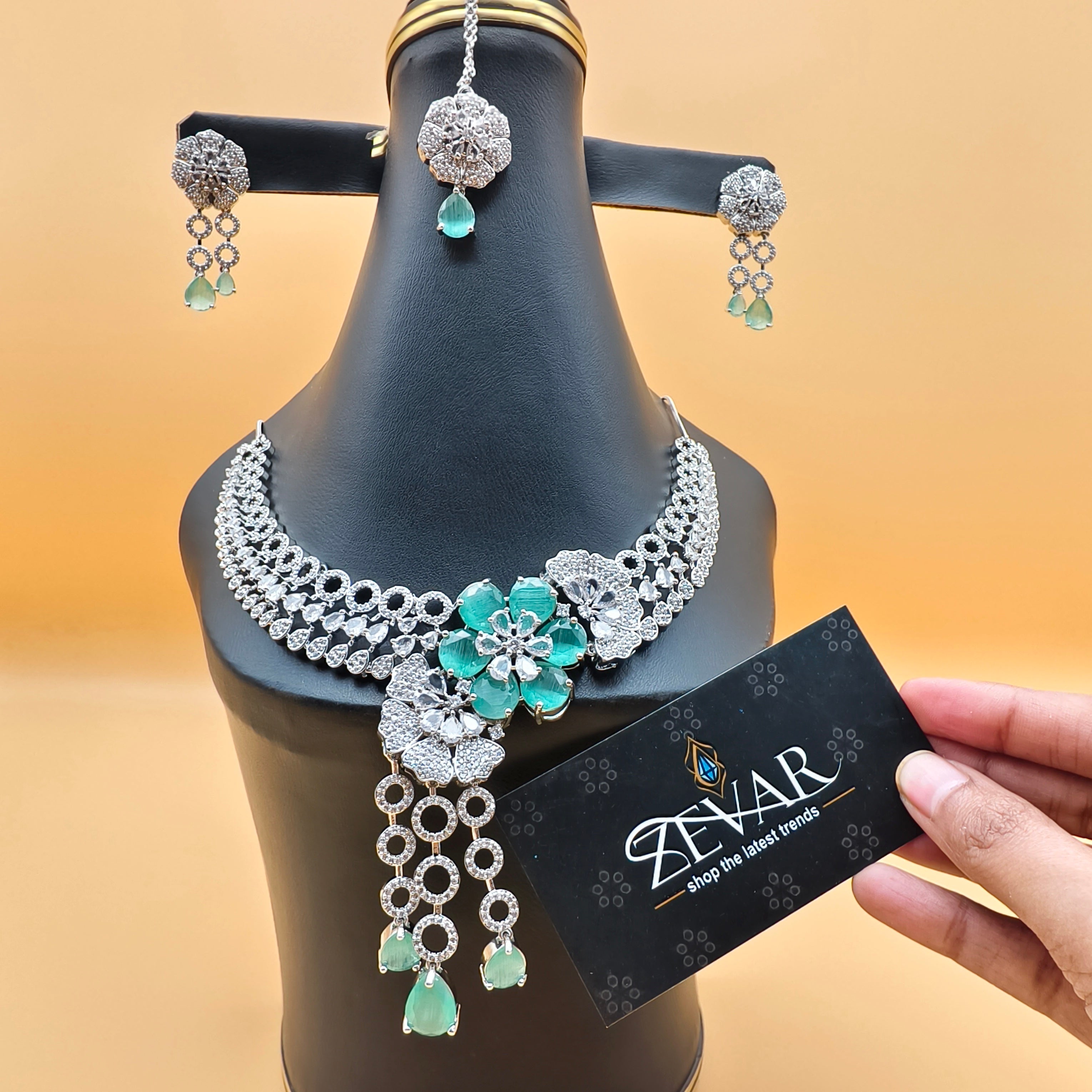 Zircon Designer Jewellery Set