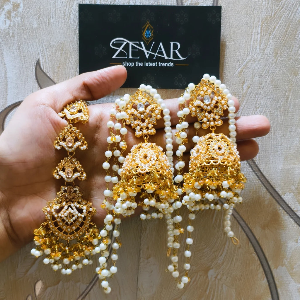 Noratan Jhumki with tika