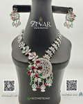 Luxury Zircon Necklace Set with Earrings – Valima, Party & Festive Wear
