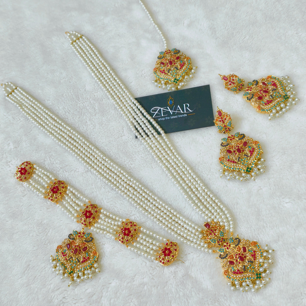 Bridal Jewellery Set - Nauratan