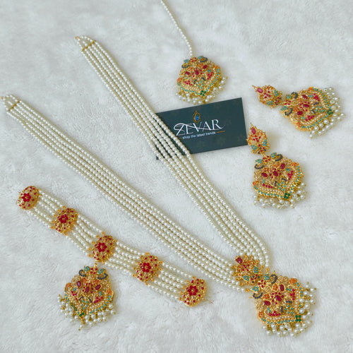 Bridal Jewellery Set - Nauratan