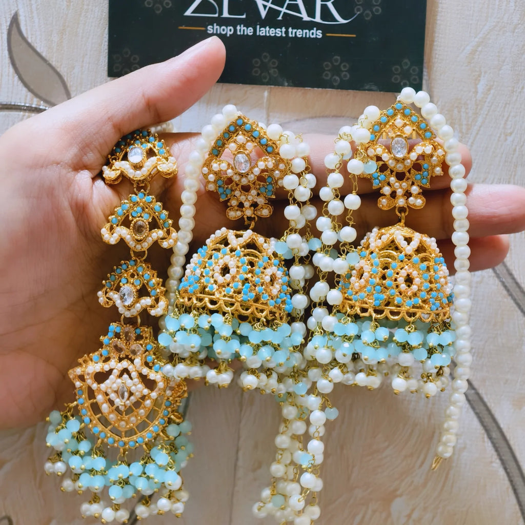 Noratan Jhumki with tika