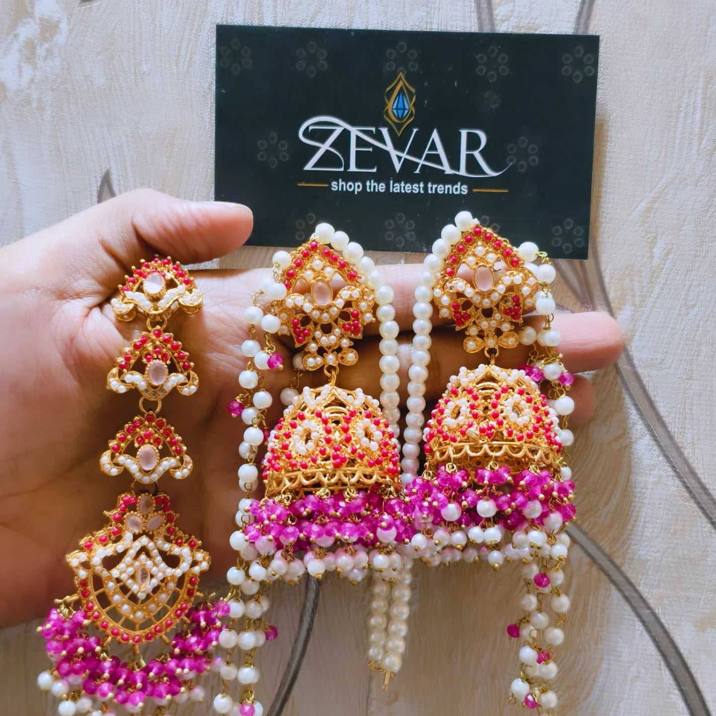 Noratan Jhumki with tika