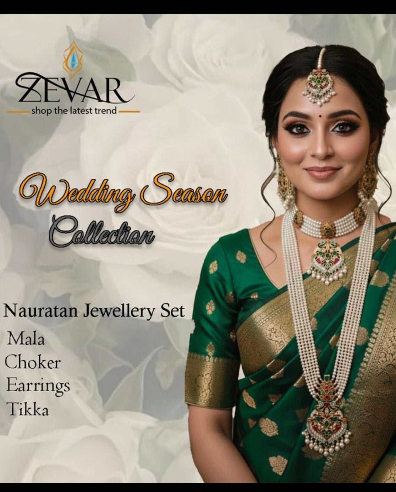 Bridal Jewellery Set - Nauratan